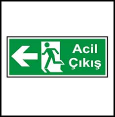 ACİL ÇIKIŞ LEVHASI SOL